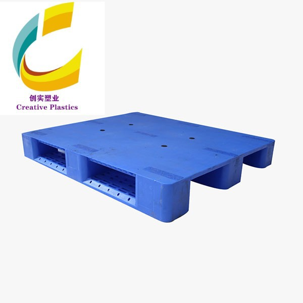 川字平面卡板平板塑料托盤 加厚高載重內(nèi)置鋼管周轉塑料托盤棧板